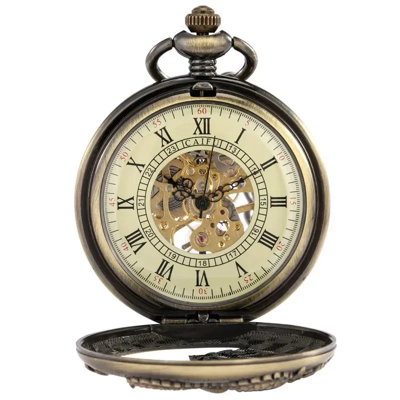 Часы в стиле стимпанк с выдолбленным драконом - Фотография_6