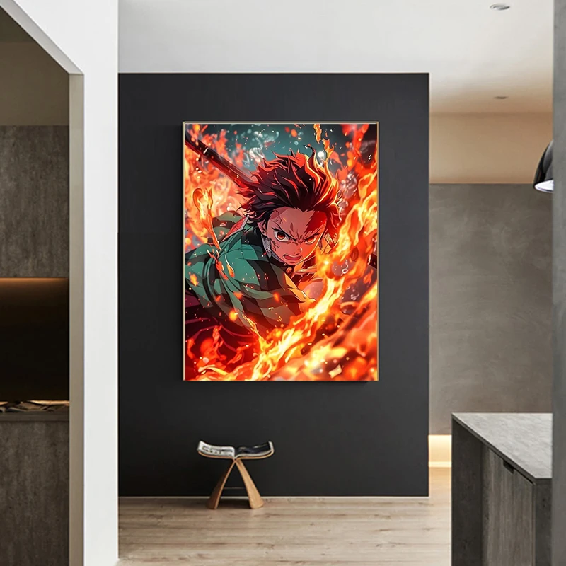 Demon slayer 5d diy комплект алмазной - Фотография_2