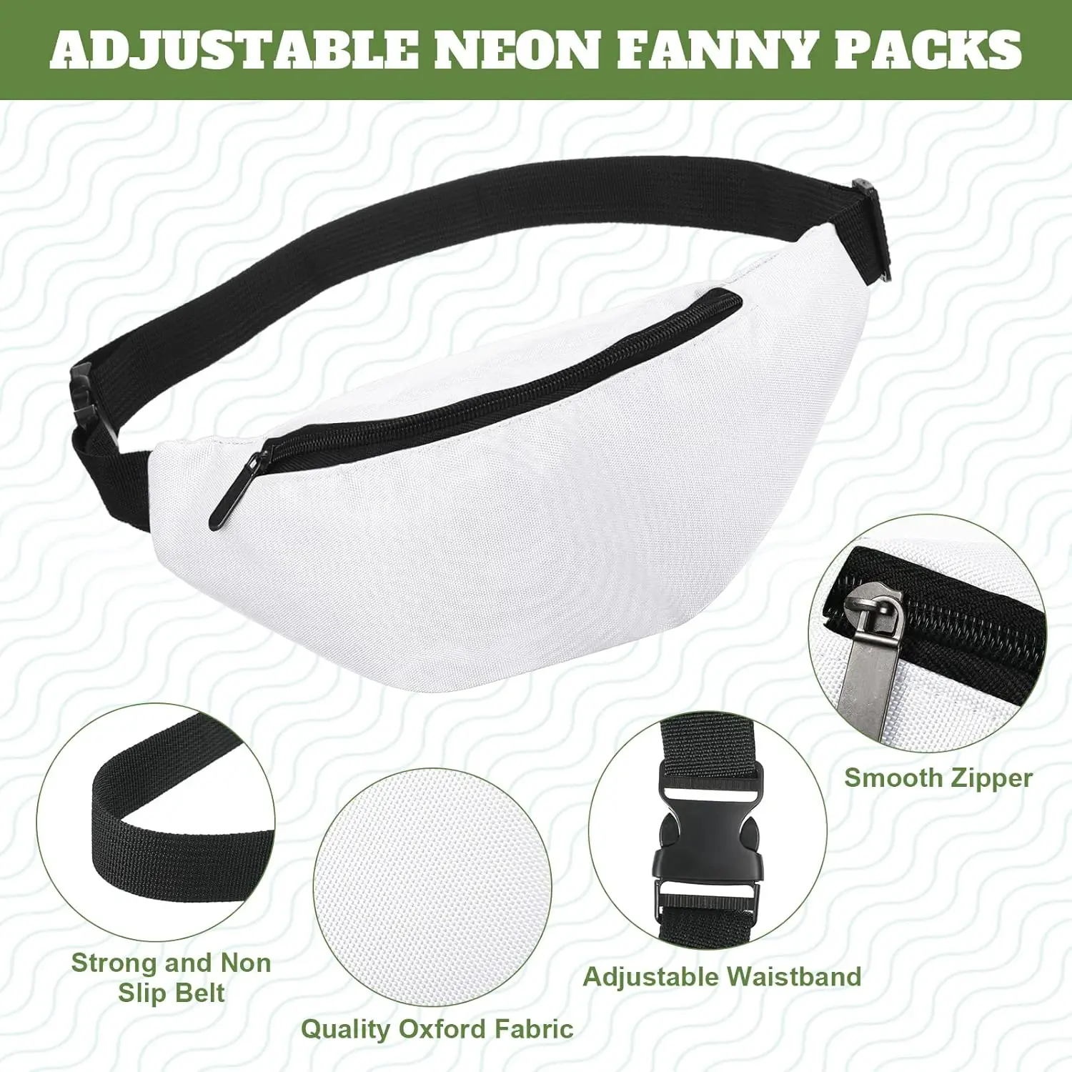 Сублимационные поясные сумки eccliy для женщин и мужчин - Фотография_3