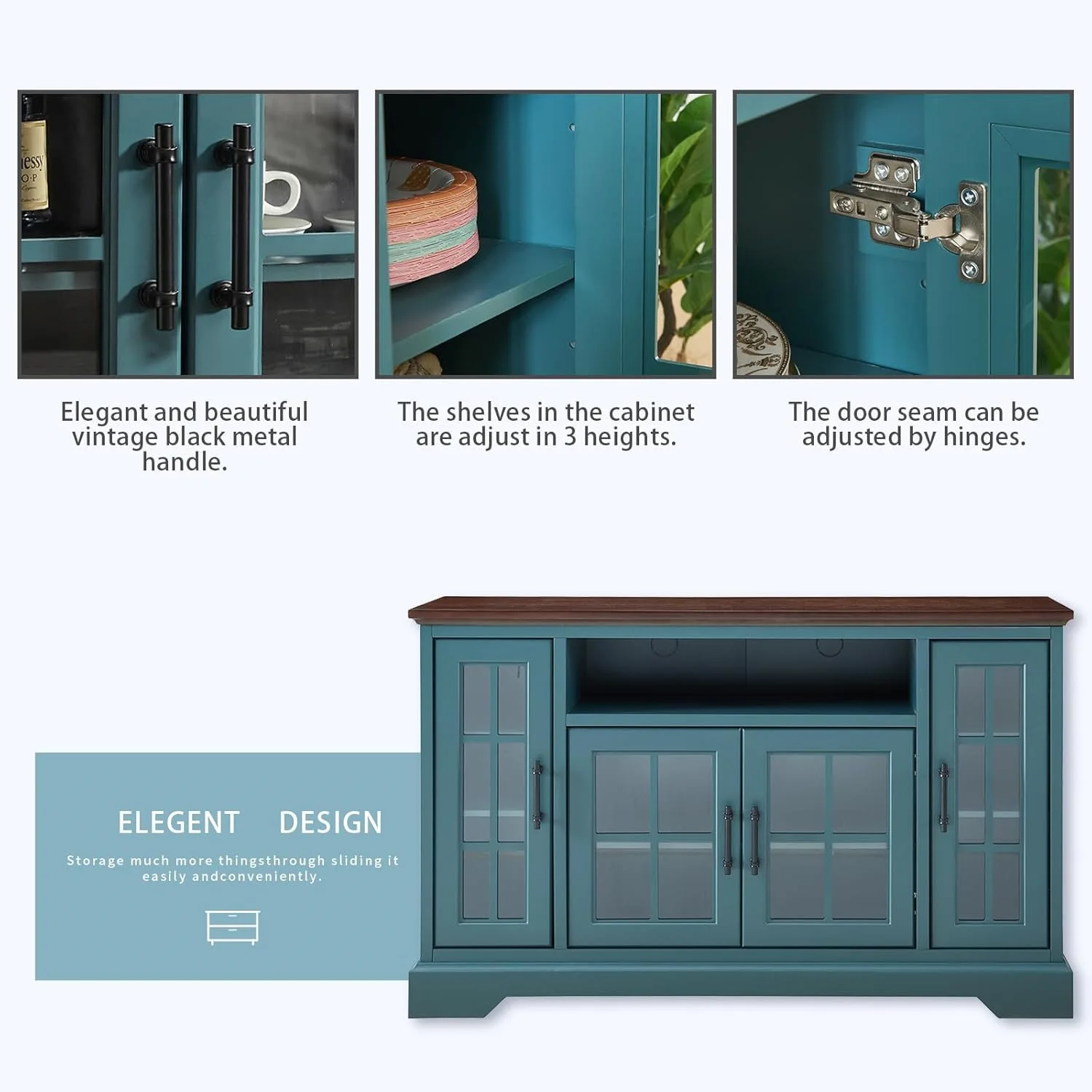 Заводской изготовленный на заказ скандинавский 52-дюймовый шкаф-пуф - Фотография_6