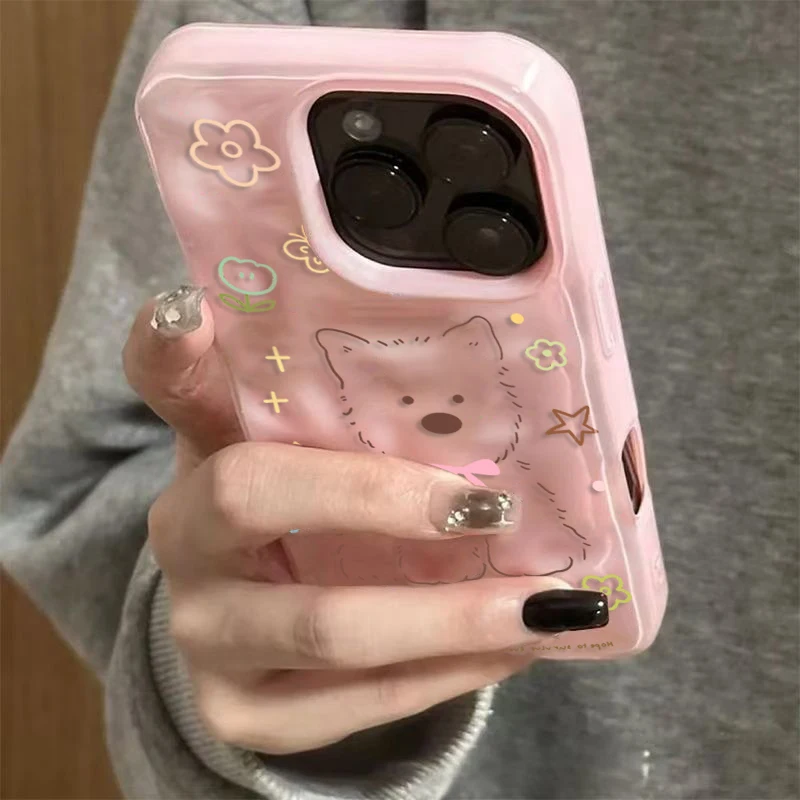 Модный чехол для телефона с морщинистой текстурой для iphone 17 - Фотография_2