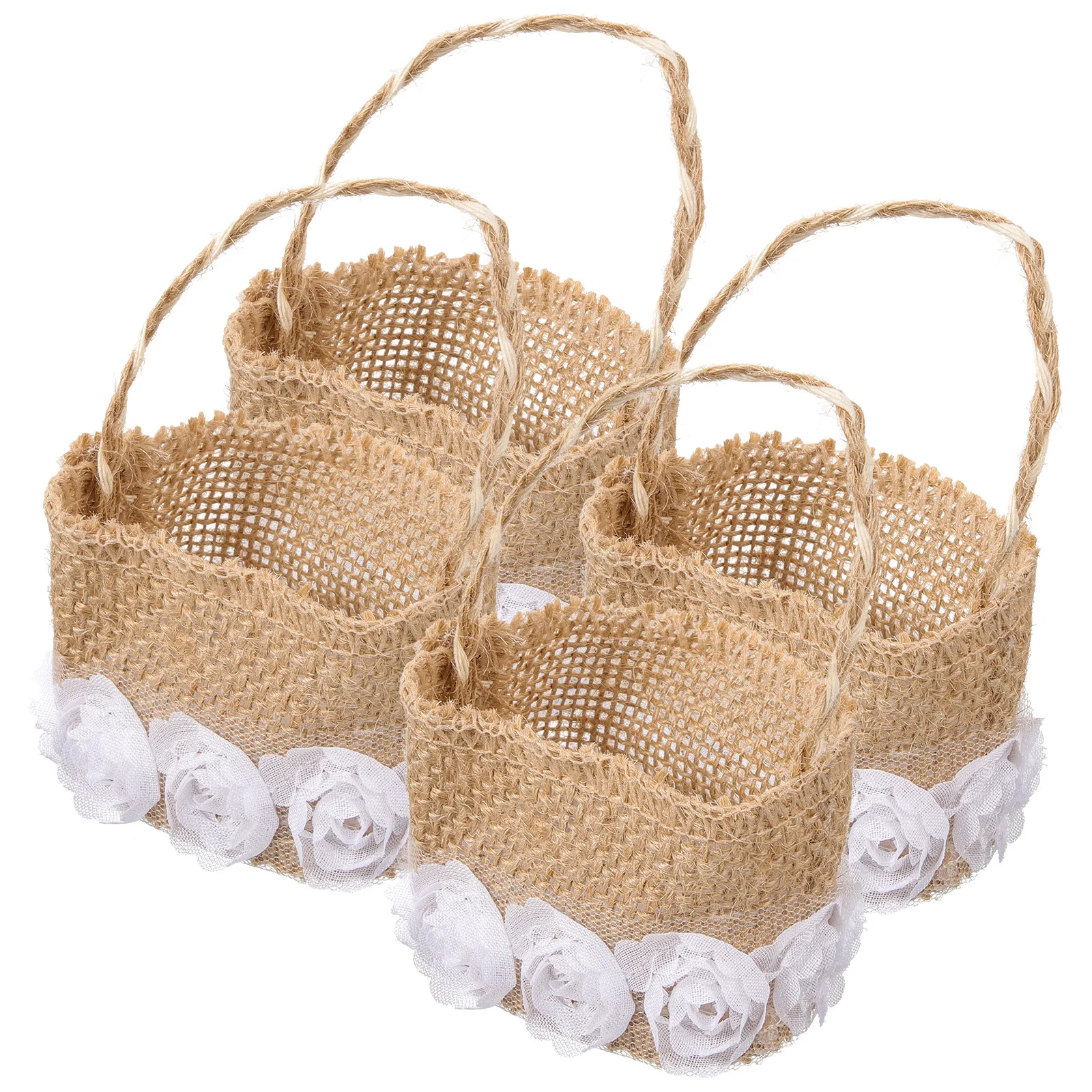 Льняные корзины для хранения свадьбы - Фотография_3