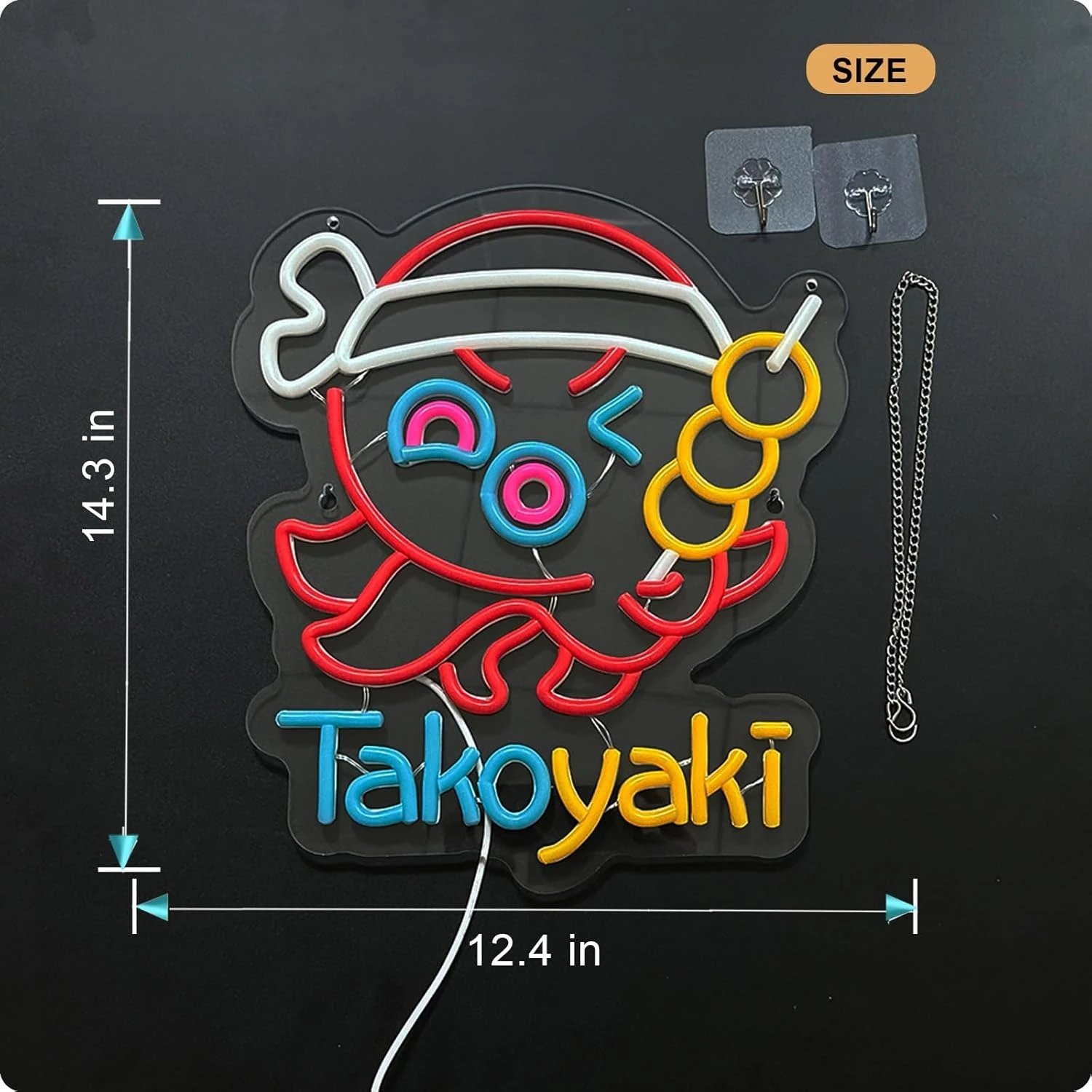 Неоновая вывеска такояки с регулируемой яркостью - Фотография_5