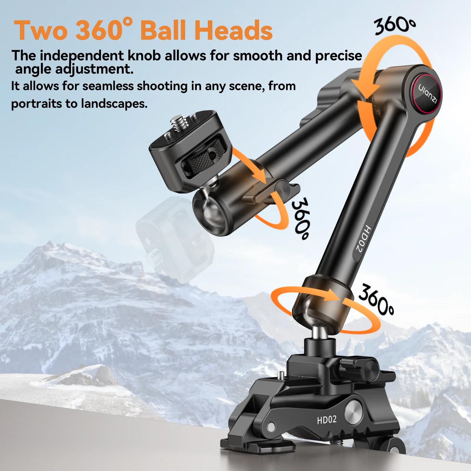 Ulanzi hd02 super clamp с 360° - Фотография_3