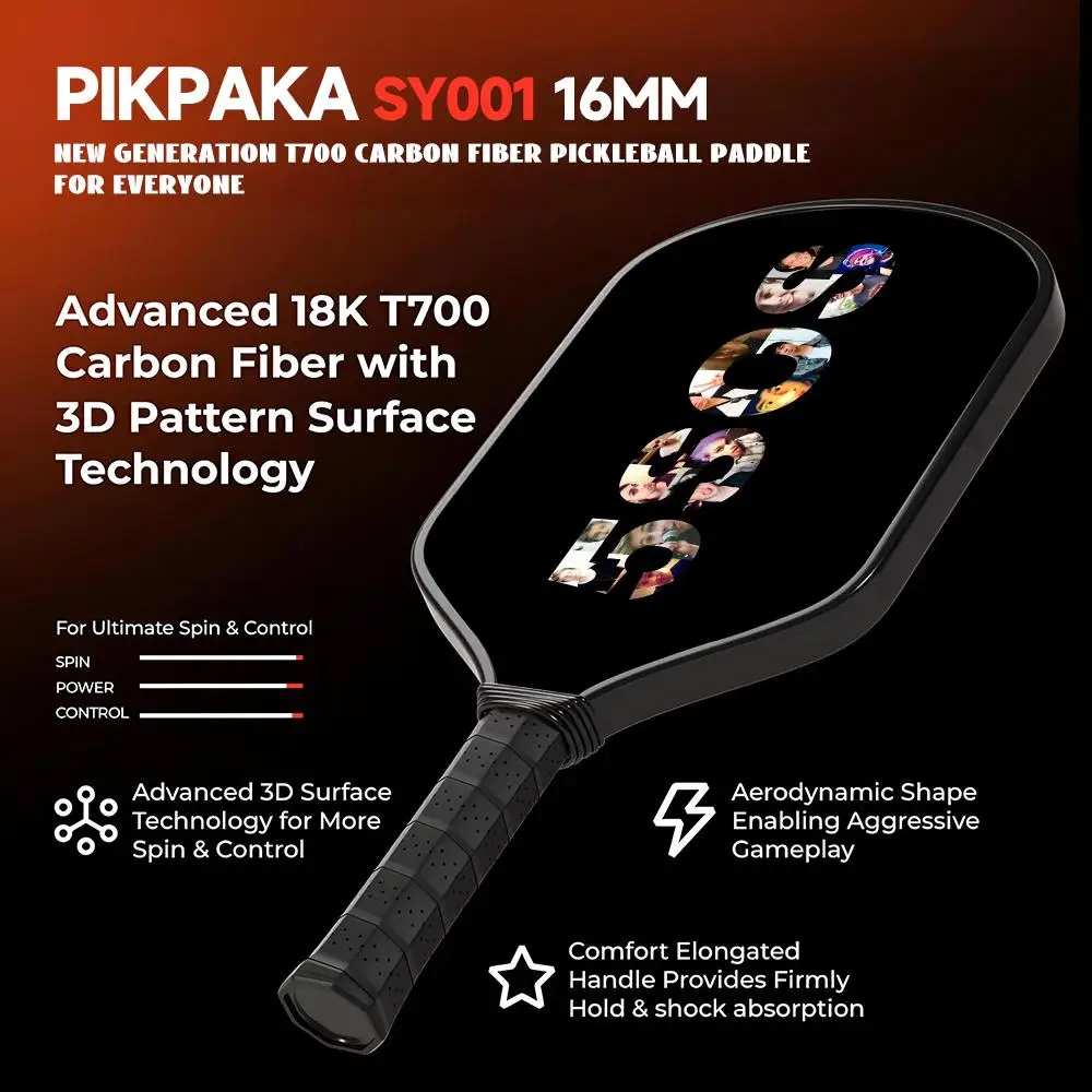 Pickleball paddle t700 углеродное - Фотография_5