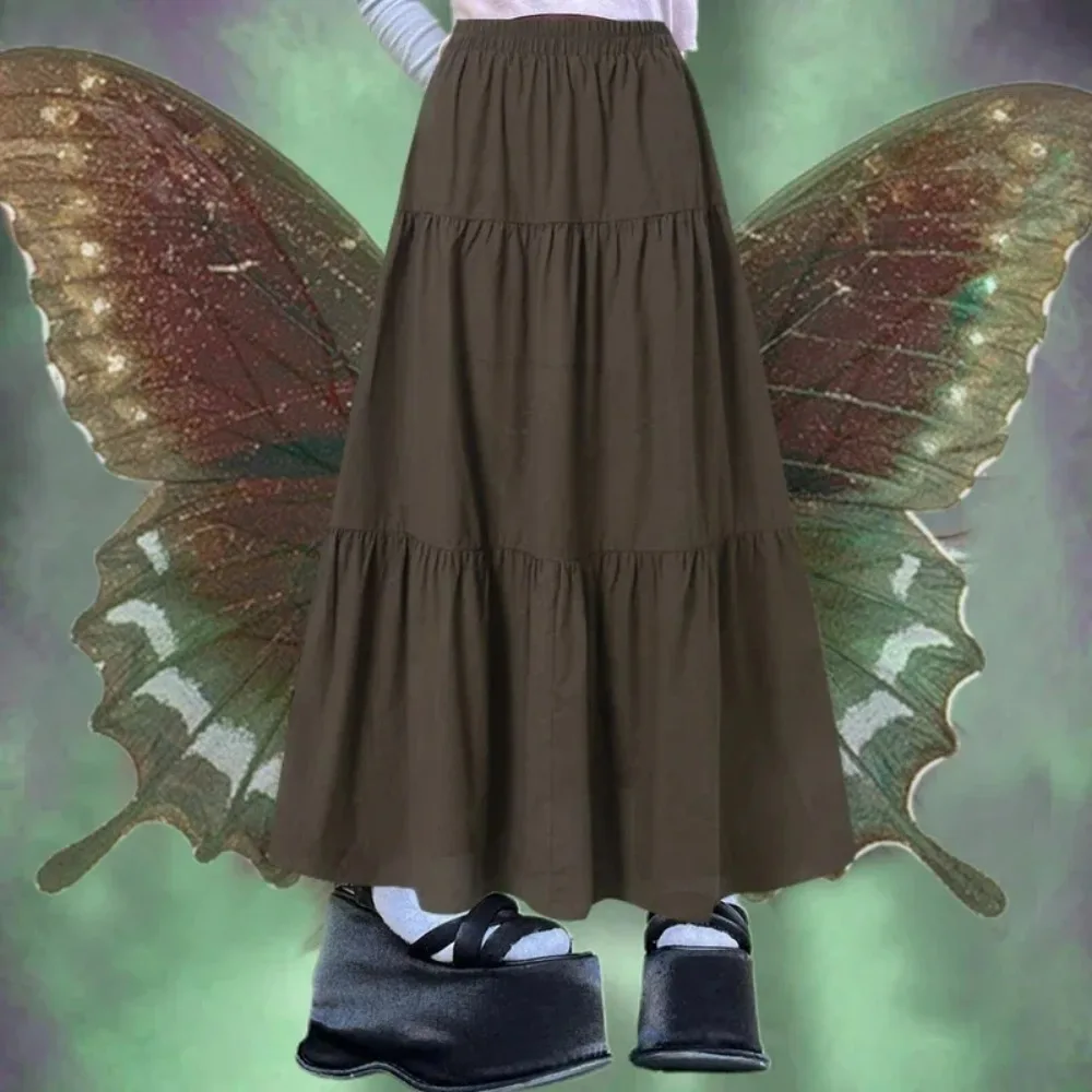 Y2k эстетическая винтажная плиссированная юбка fairycore - Фотография_5