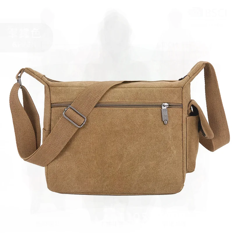 Мужская парусиновая сумка большой емкости в британском стиле ретро