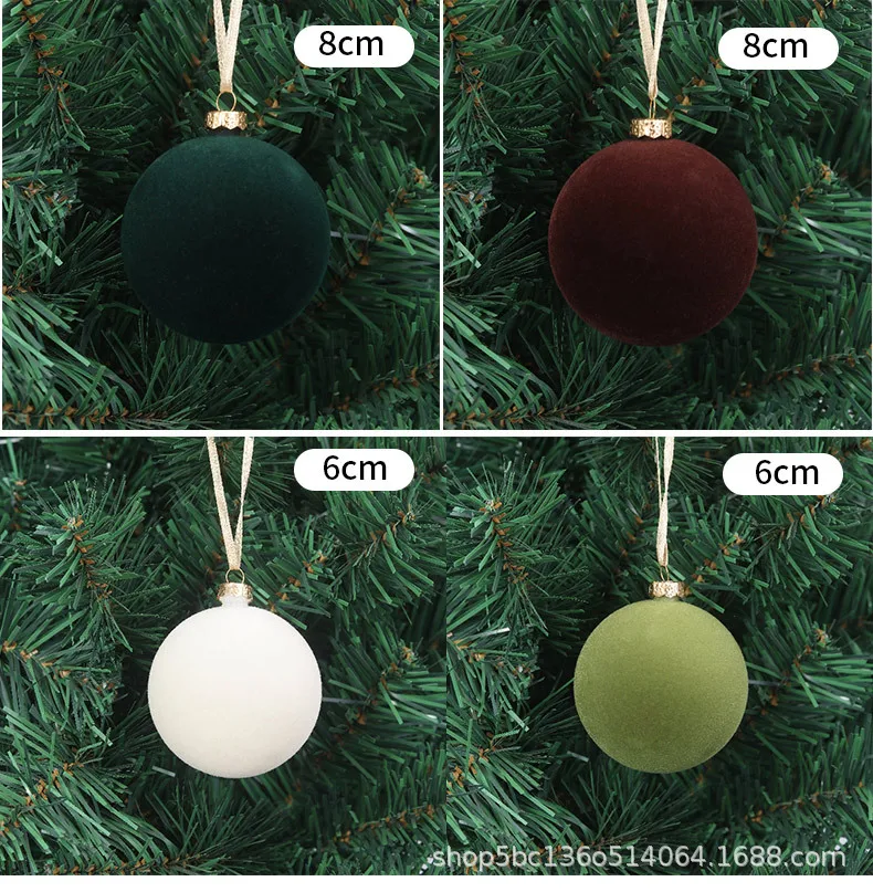 Флокированный шар рождественский - Фотография_6