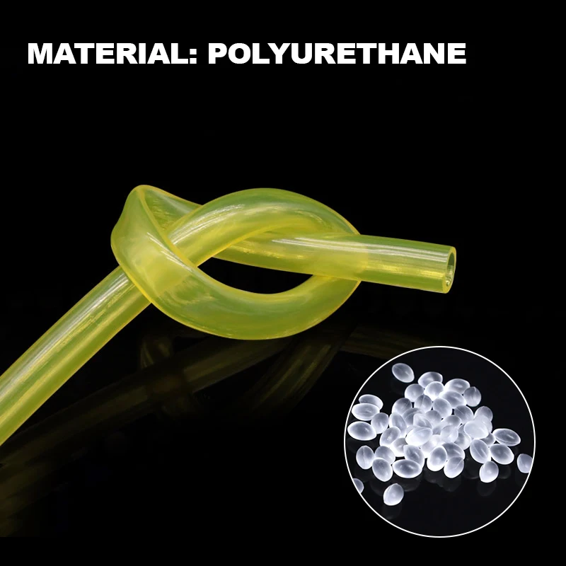 Желтый бензиновый шланг из тпу 2x3 - Фотография_4