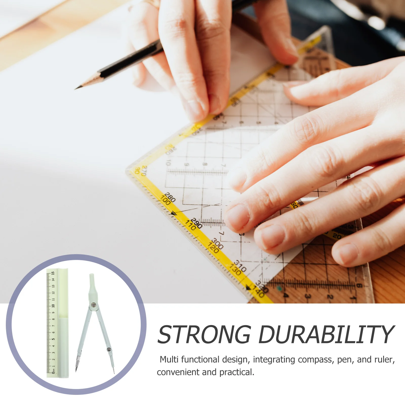 Набор линеек с компасом - Фотография_4