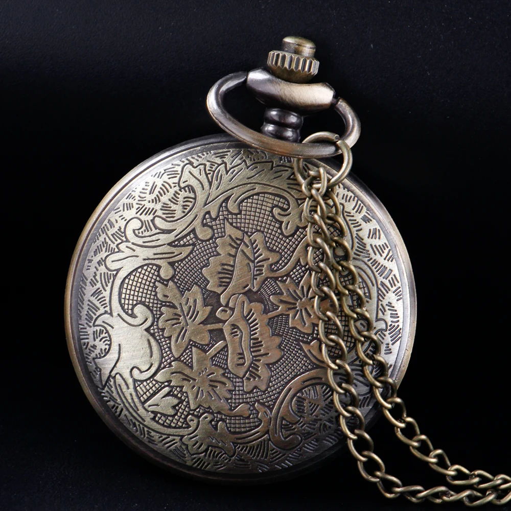 Bronze vintage bat quartz pocket - Фотография_3
