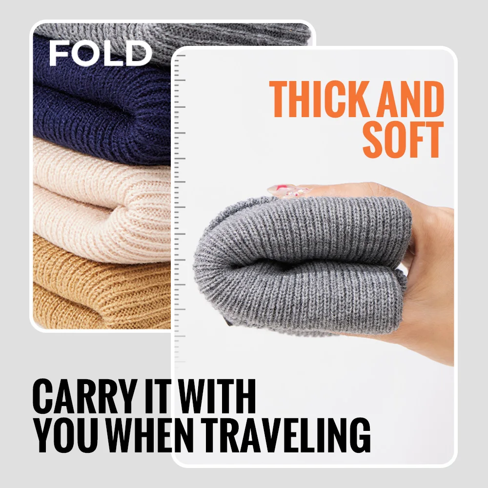 Wrels теплая вязаная шапка легкая - Фотография_3