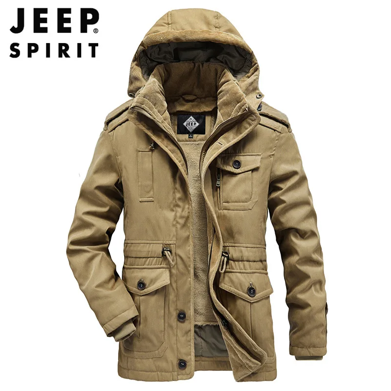 Мужская зимняя куртка на хлопковом наполнителе jeep spirit