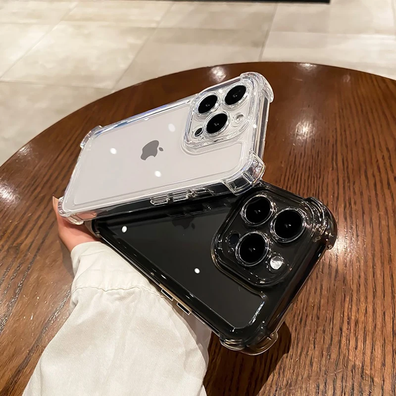 Роскошный прозрачный силиконовый чехол для телефона для iphone 17 - Фотография_3