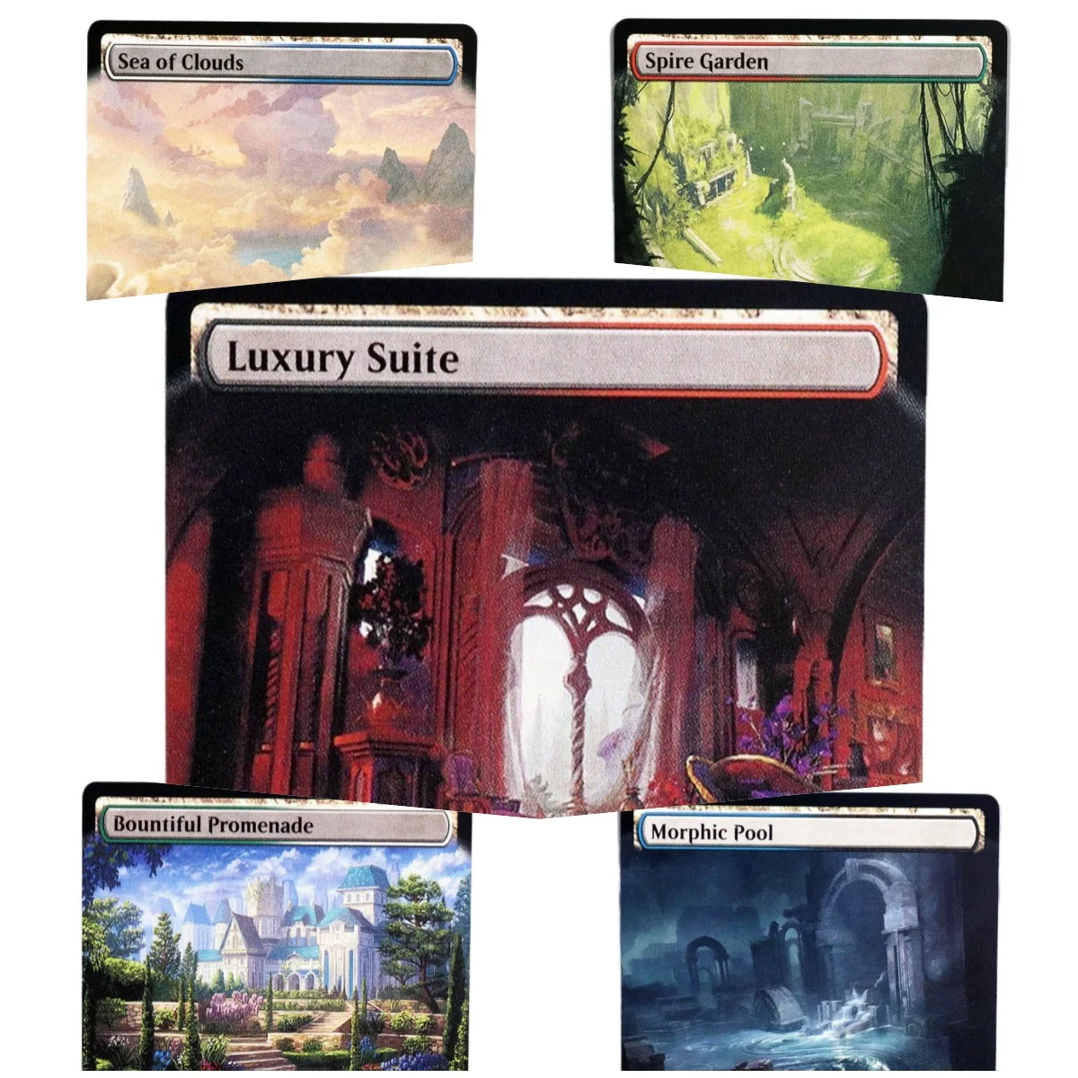 Clb (ally battlebond lands) прекрасные магические прокси-карты promenade