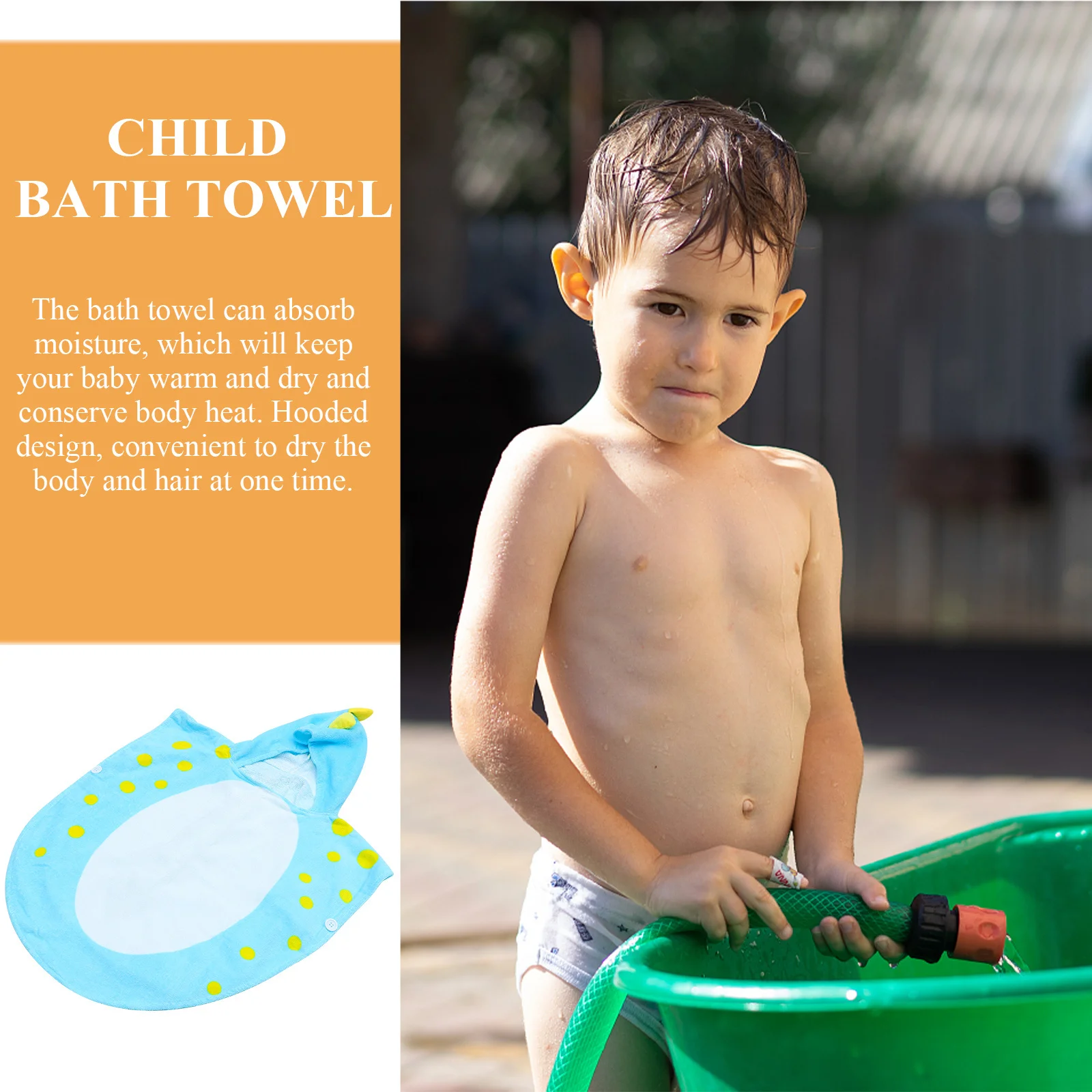 Банное полотенце с изображением динозавра