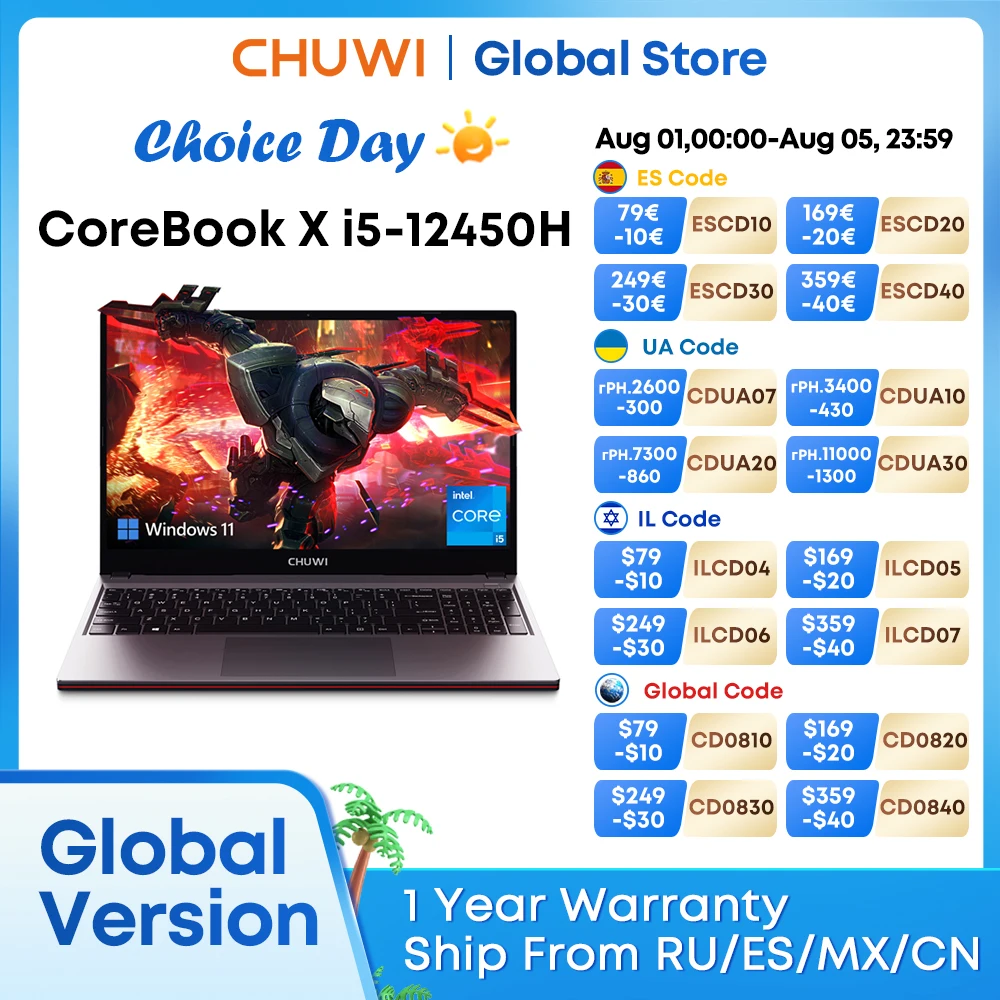 Игровой ноутбук chuwi corebook x