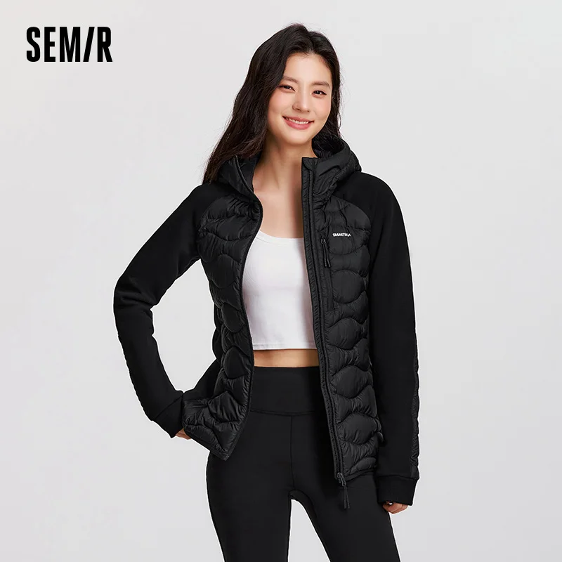 Semir пуховые пальто женские облегающие