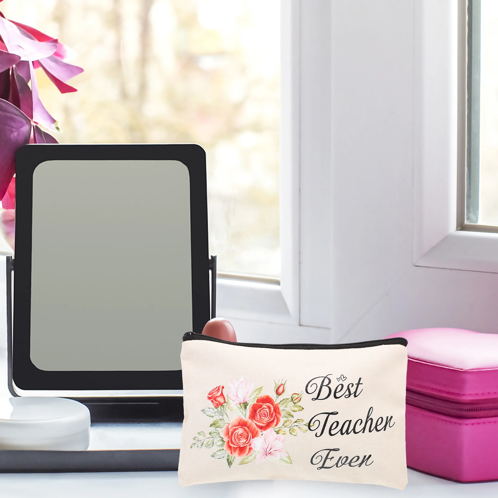 Холщовая сумка-органайзер на молнии для женщин