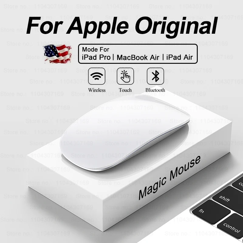 Оригинальная мультисенсорная волшебная мышь apple для macbook pro air mini