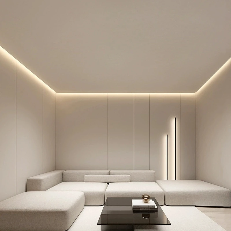 Узкий потолочный светодиодный алюминиевый профиль - Фотография_5