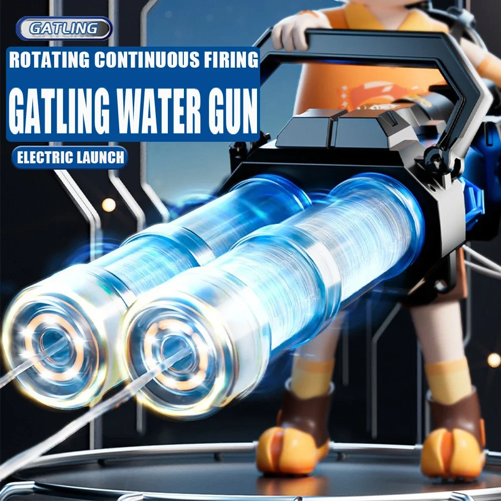 Электрический автоматический пистолет gatling для хранения воды - Фотография_6