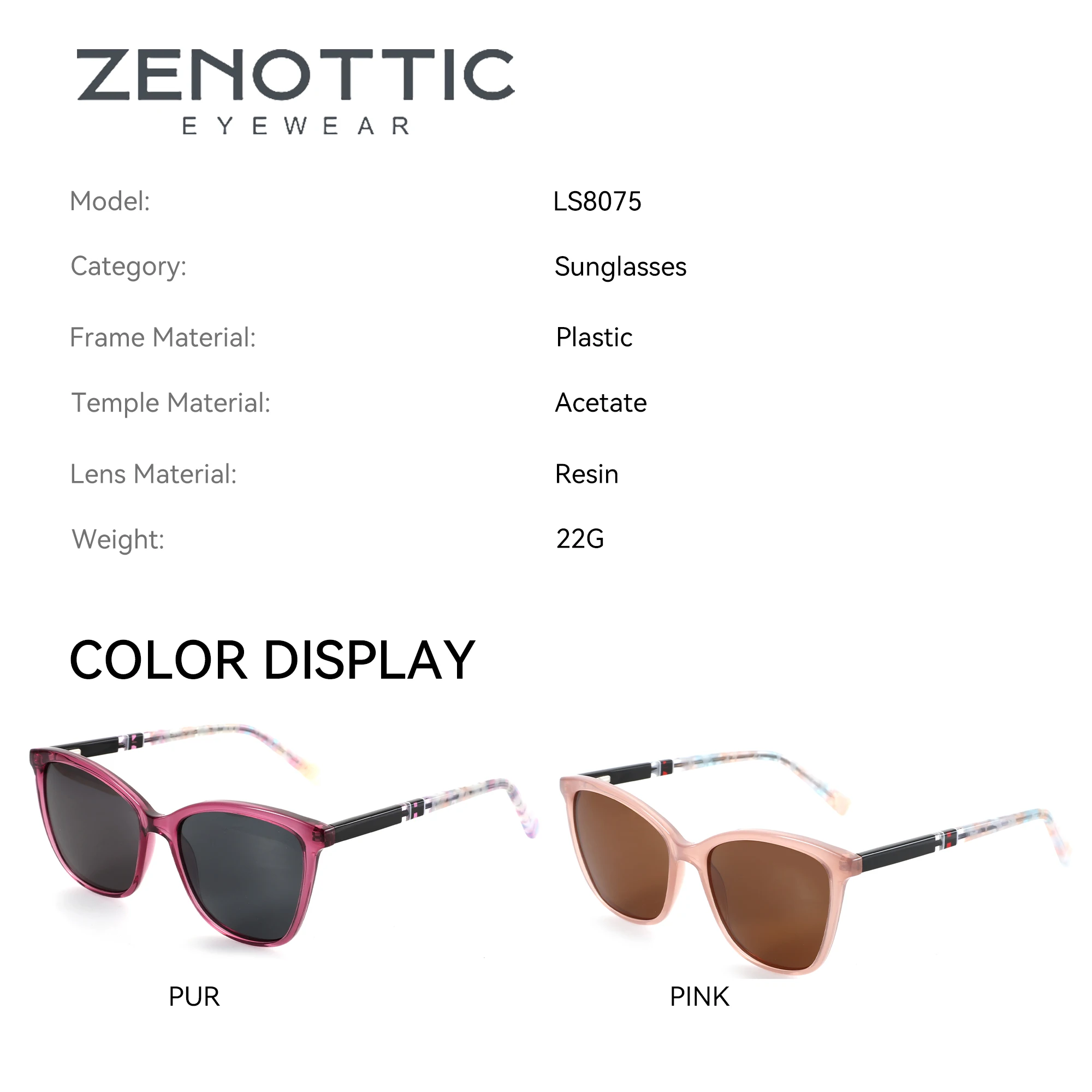 Zenottic модные солнцезащитные очки с бабочкой по рецепту для женщин - Фотография_2