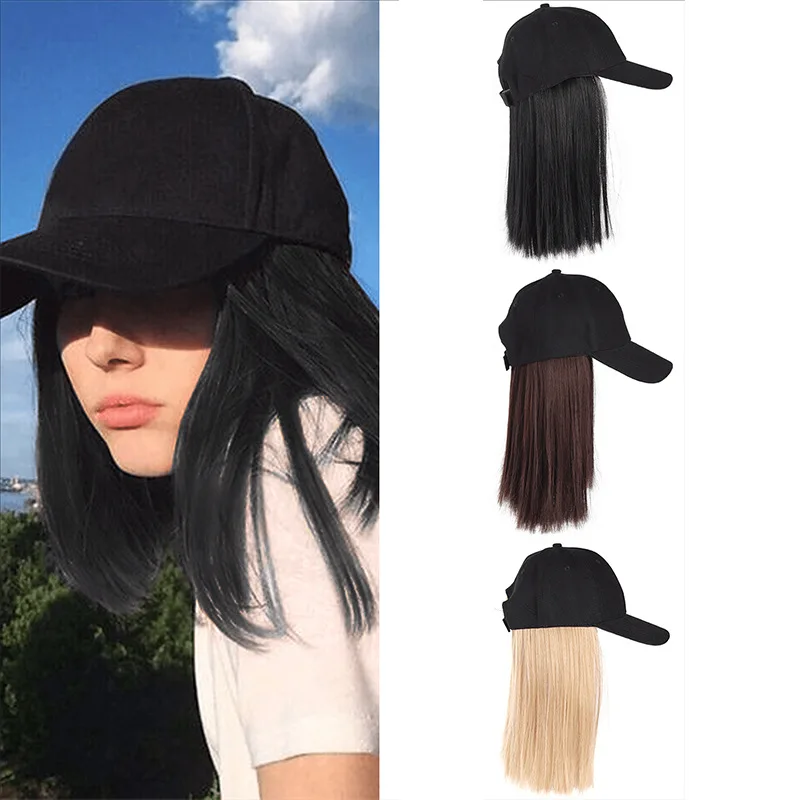 Короткий прямой парик-шляпа - Фотография_2