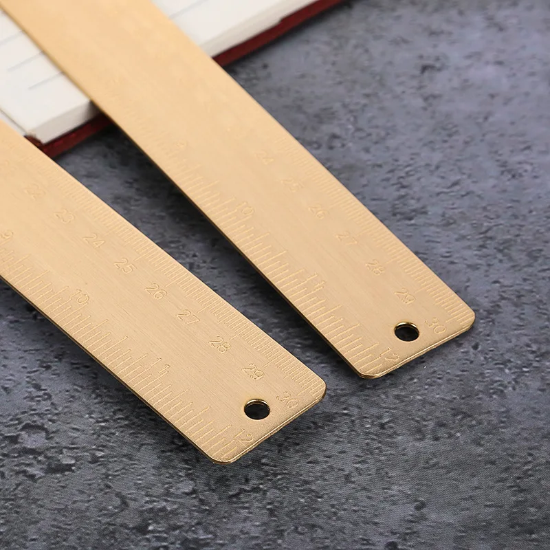 Латунная линейка 30 см — прямой - Фотография_6