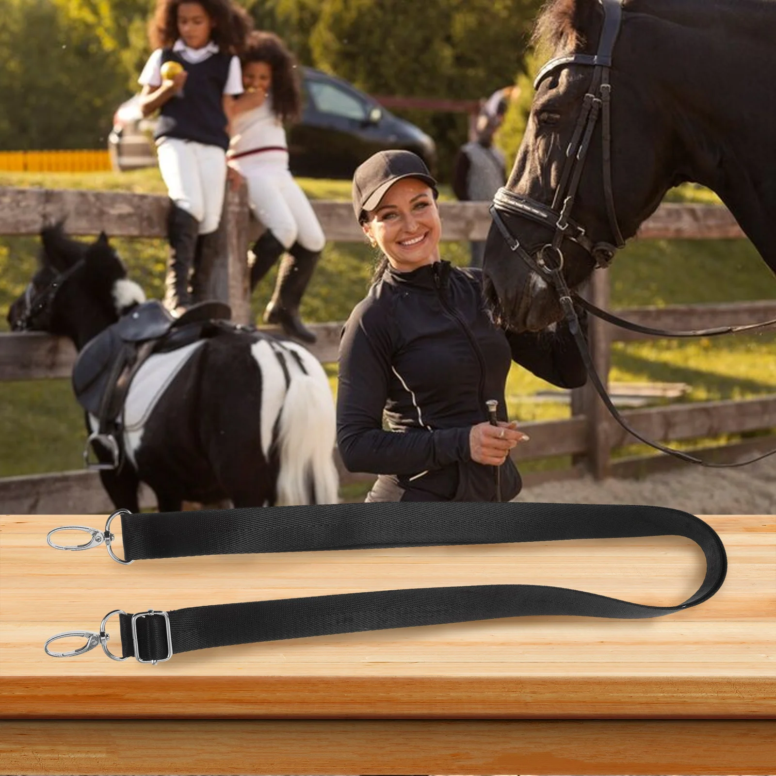 Регулируемые эластичные ремни для ног с лошадиным одеялом - Фотография_5