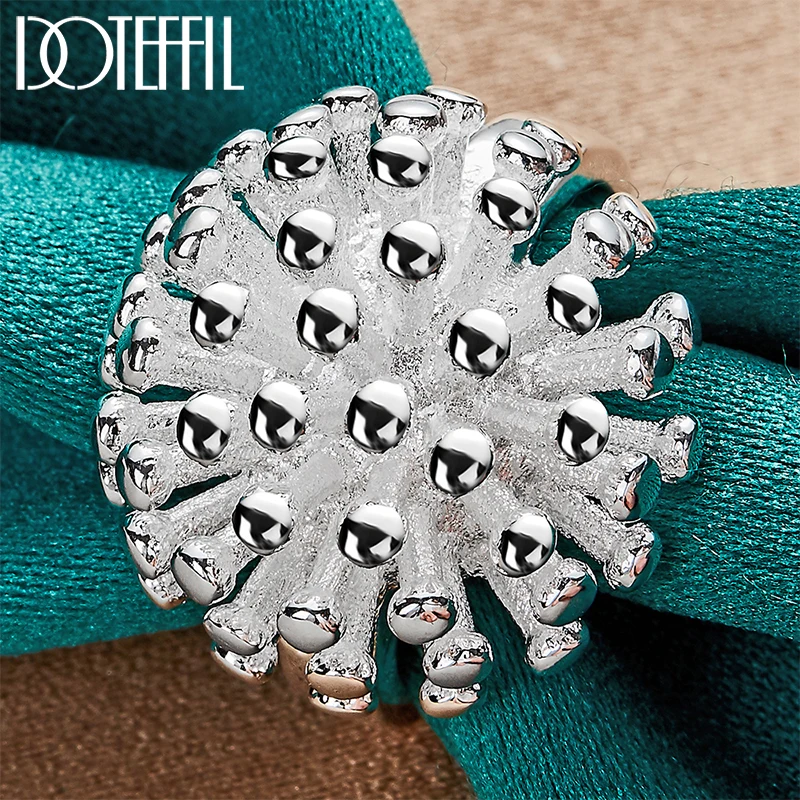 Кольцо doteffil с фейерверком и кораллом