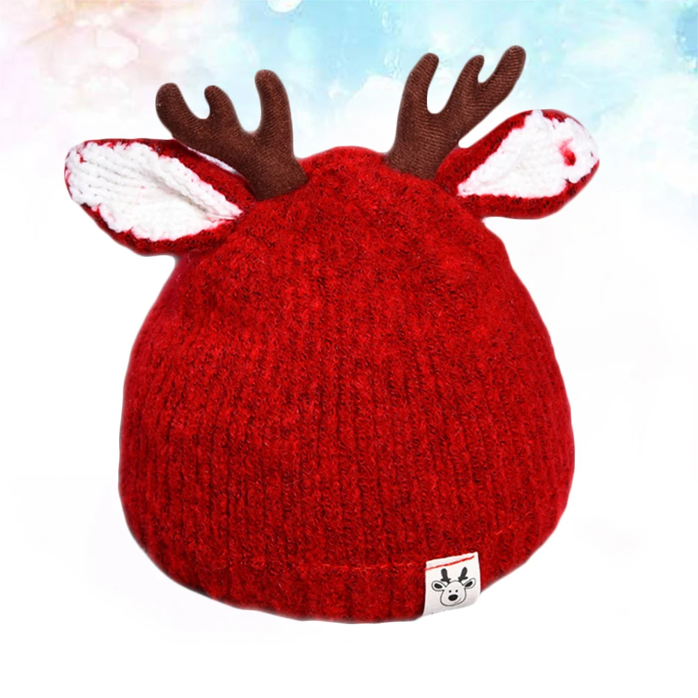 Детский чепчик, шерстяная шапка с утолщенными рогами - Фотография_5