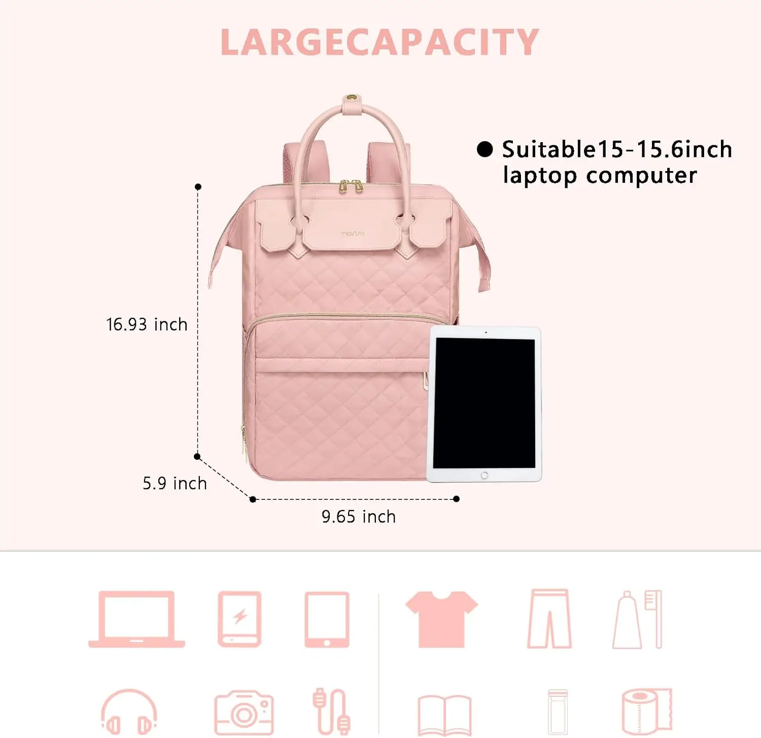 Рюкзак для ноутбука mosiso для женщин и мужчин - Фотография_3