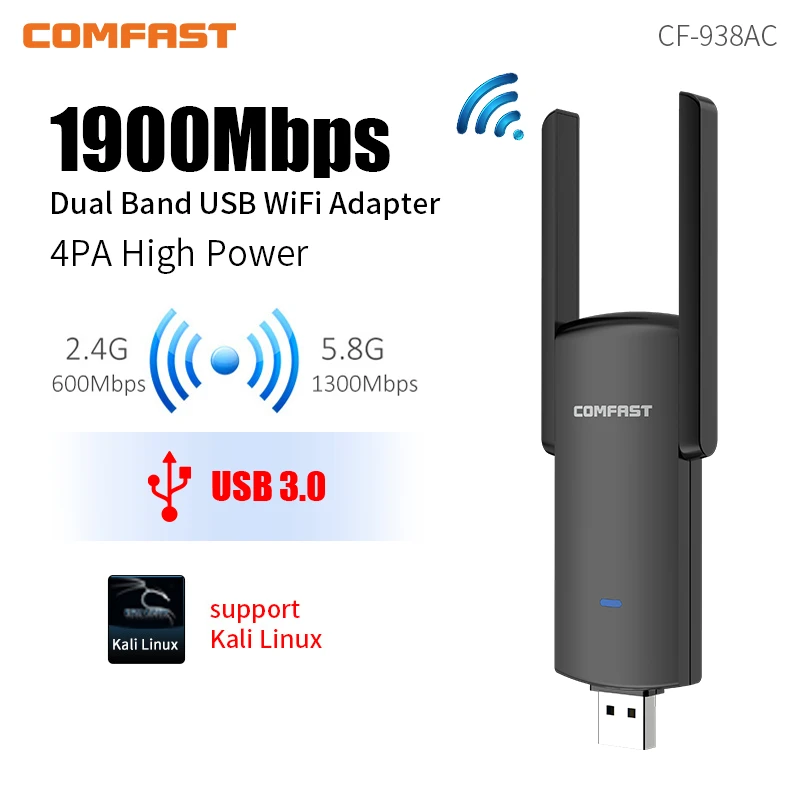 Comfast 1300m mt7612u/rtl8814au сетевая карта 5 - Фотография_4