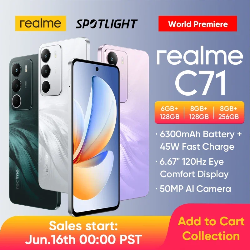 [мировая премьера] смартфон realme c71