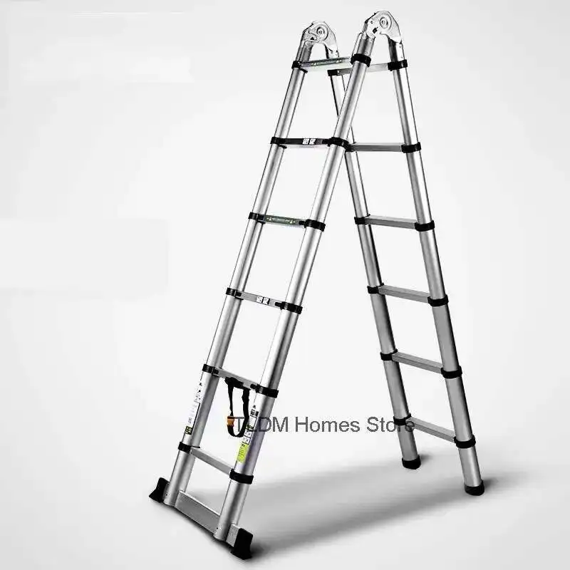 Алюминиевая телескопическая лестница - Фотография_6