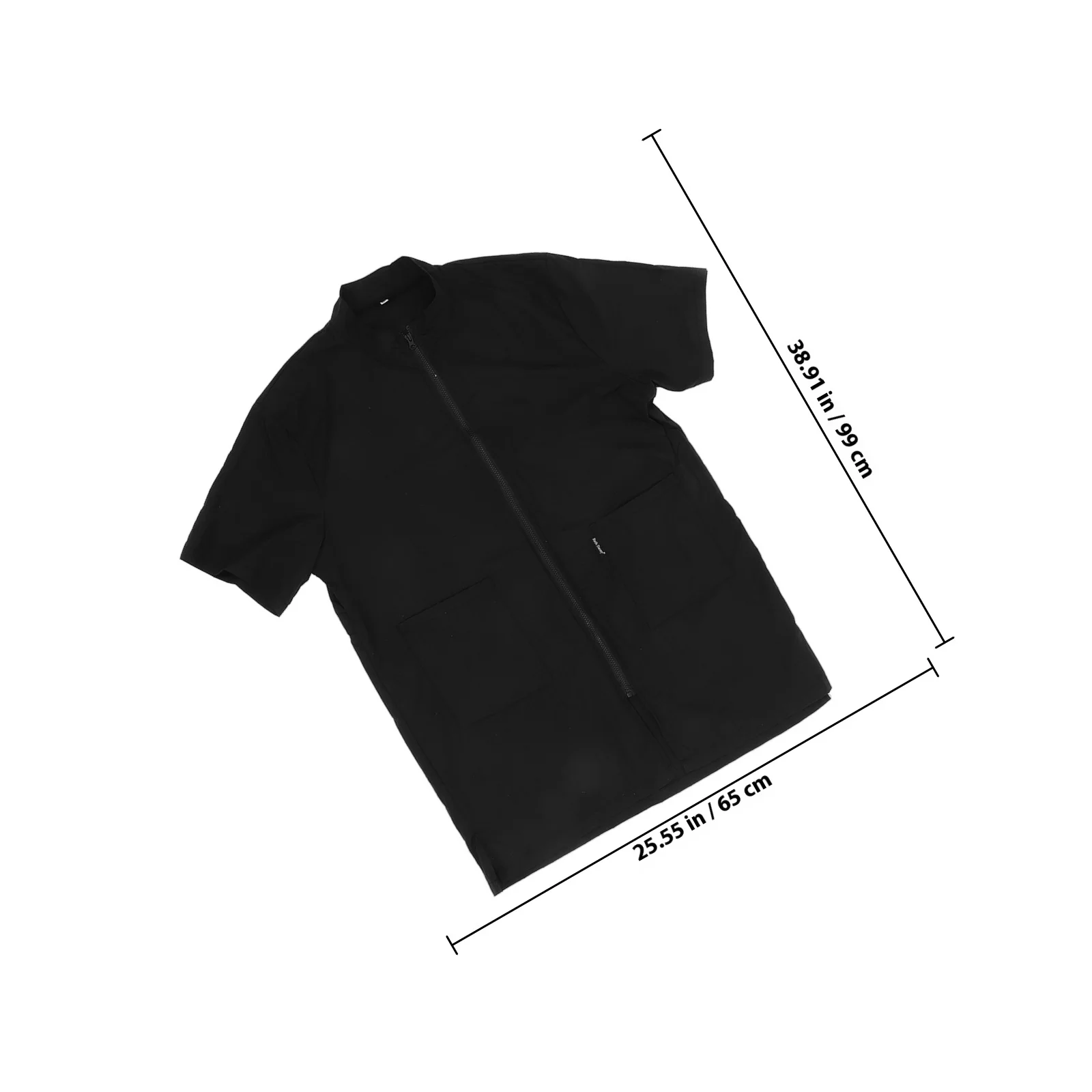 Черная водонепроницаемая одежда для косметолога для домашних животных - Фотография_4