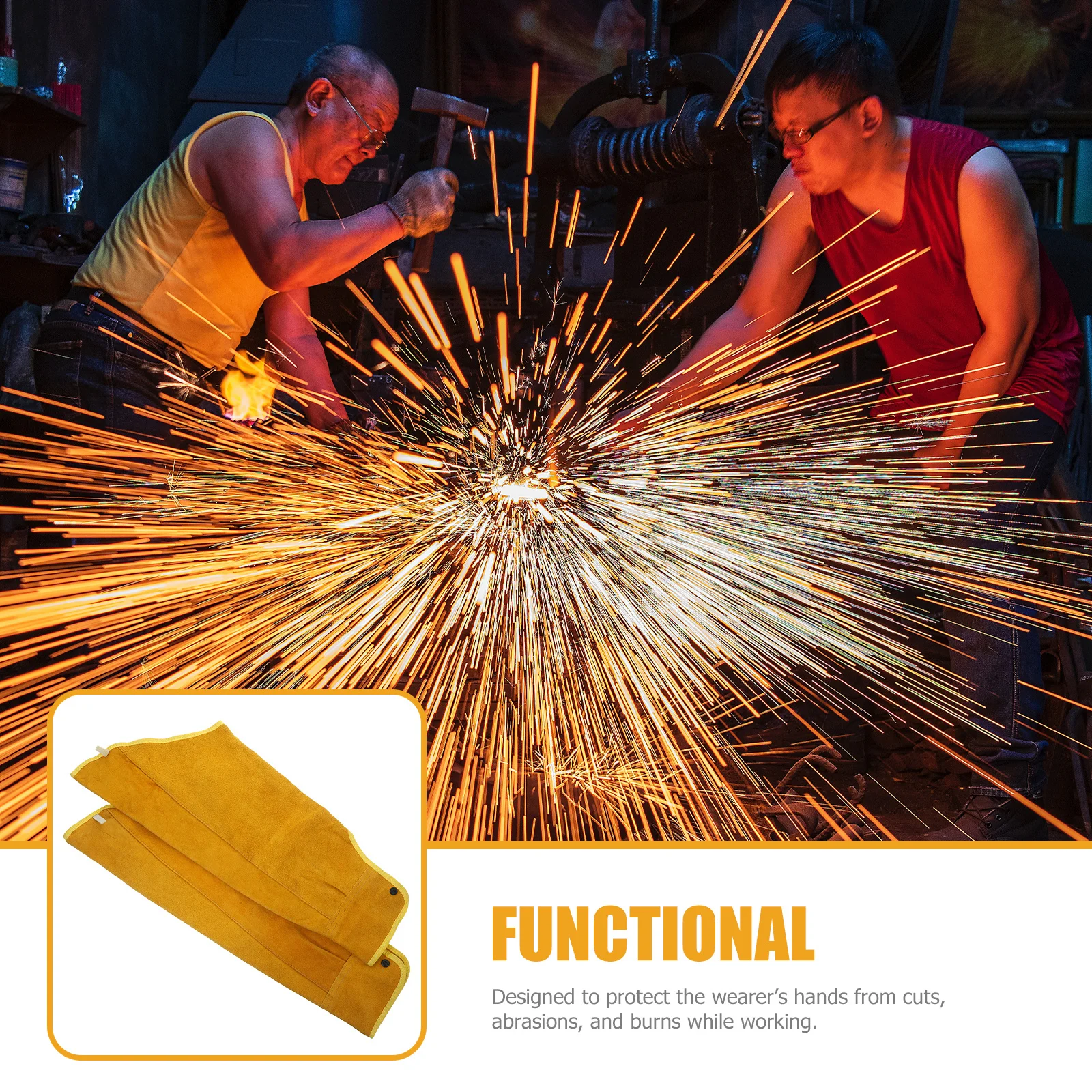 1 пара сварочных защитных нарукавников - Фотография_5