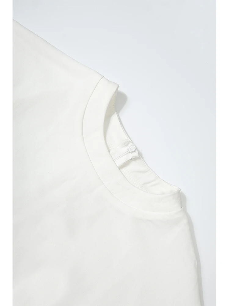 Женский свободный комбинезон с карманами и круглым вырезом - Фотография_5