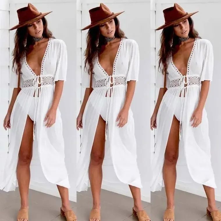 Бикини cover up beach long maxi