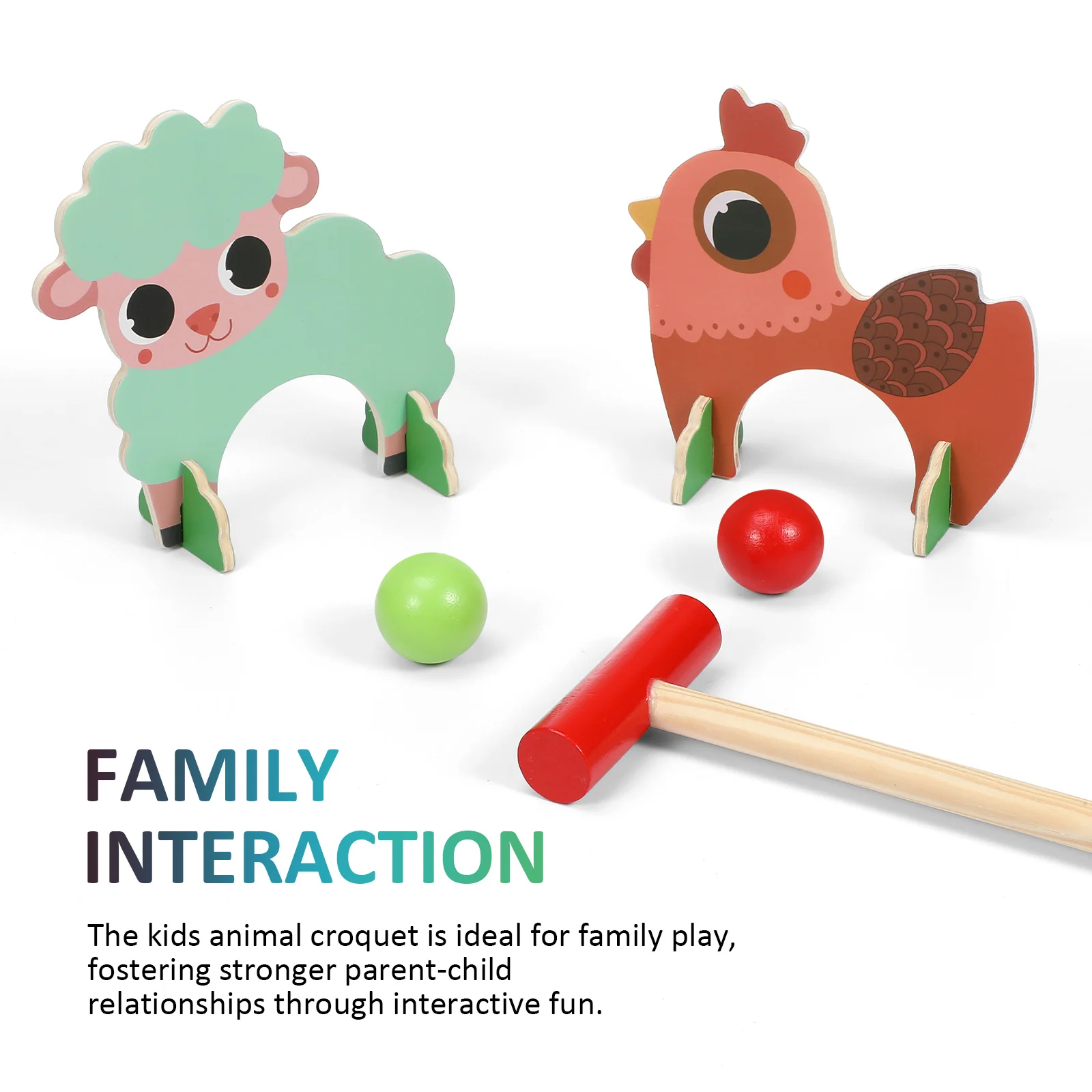 1 комплект, набор для кроккетов с милыми животными для детей - Фотография_5