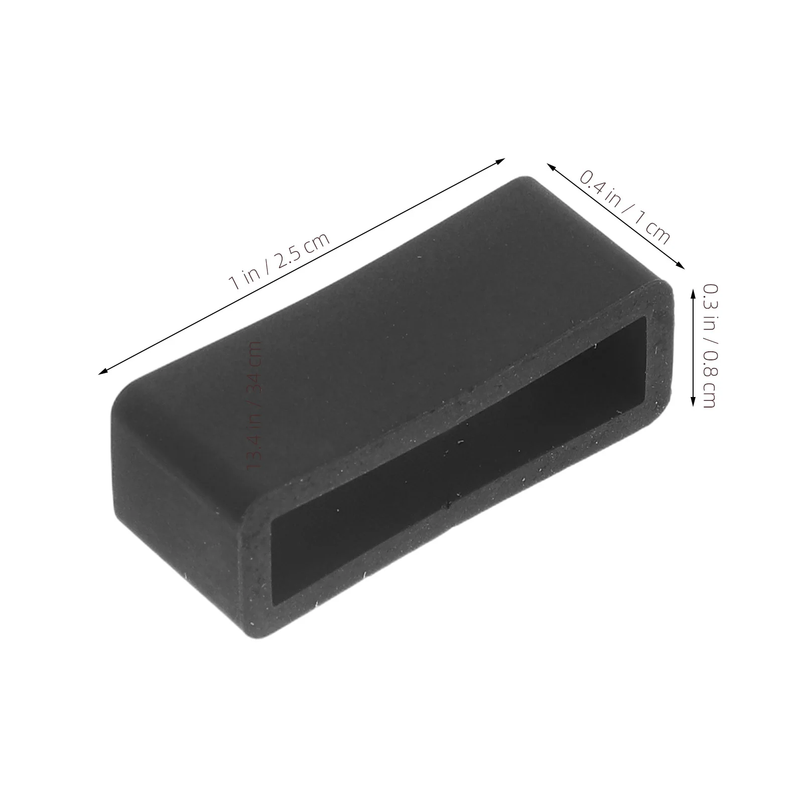 22 мм, черный силиконовый ремешок для часов - Фотография_6