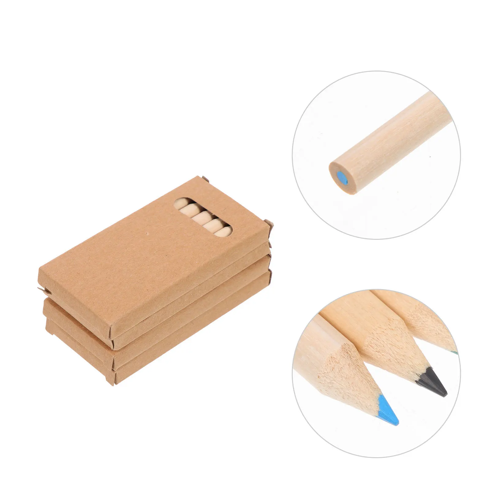 4 коробки, мини-цветные карандаши 35 мм - Фотография_2