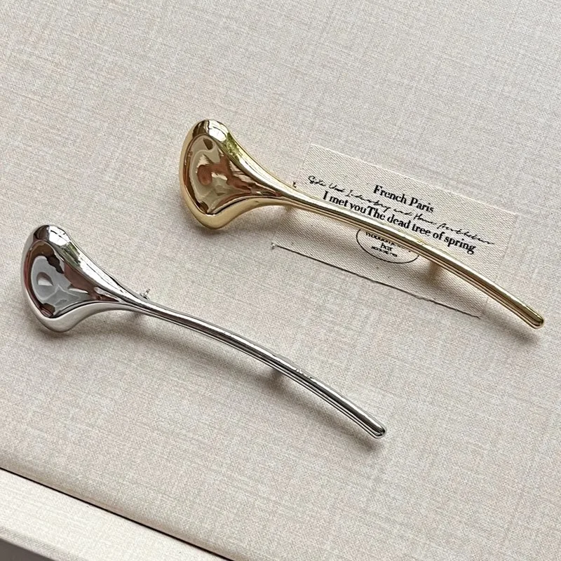 Винтажная глянцевая металлическая брошь с листьями гинкго для женщин - Фотография_3