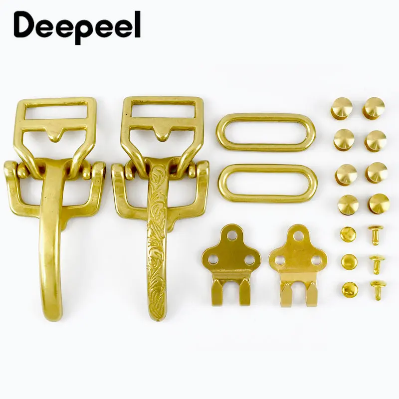 Deepeel, твердая латунная пряжка для ремня - Фотография_2