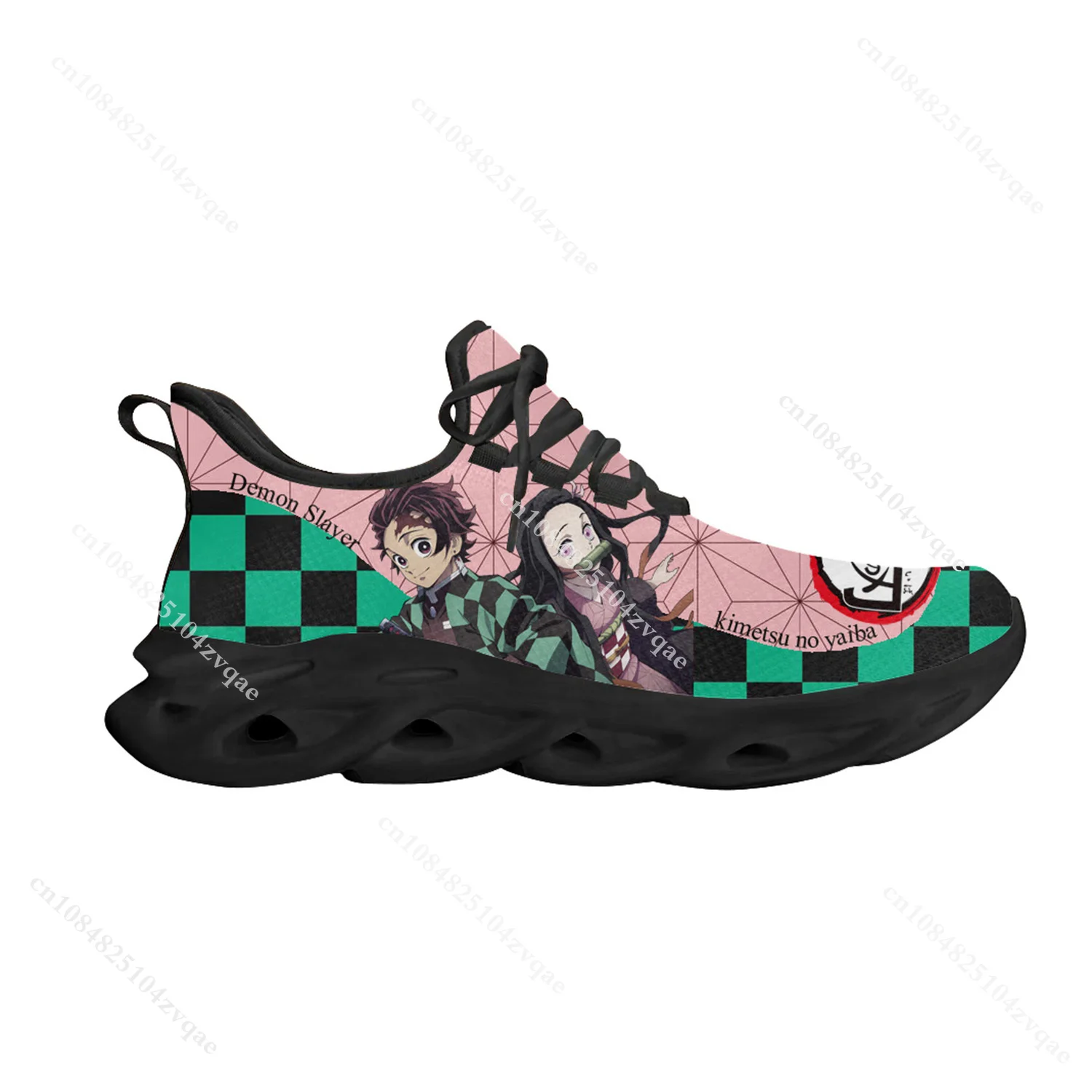 Кроссовки на плоской подошве demon slayer tanjiro nezuko