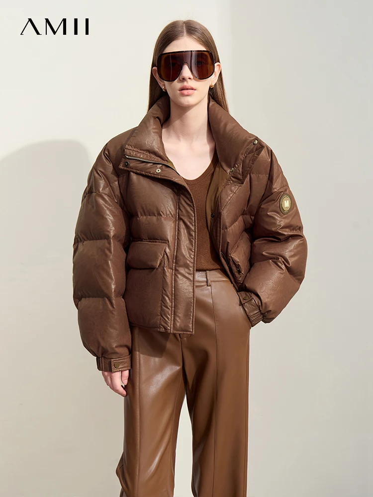 Amii минималистичный женский пуховик 2024