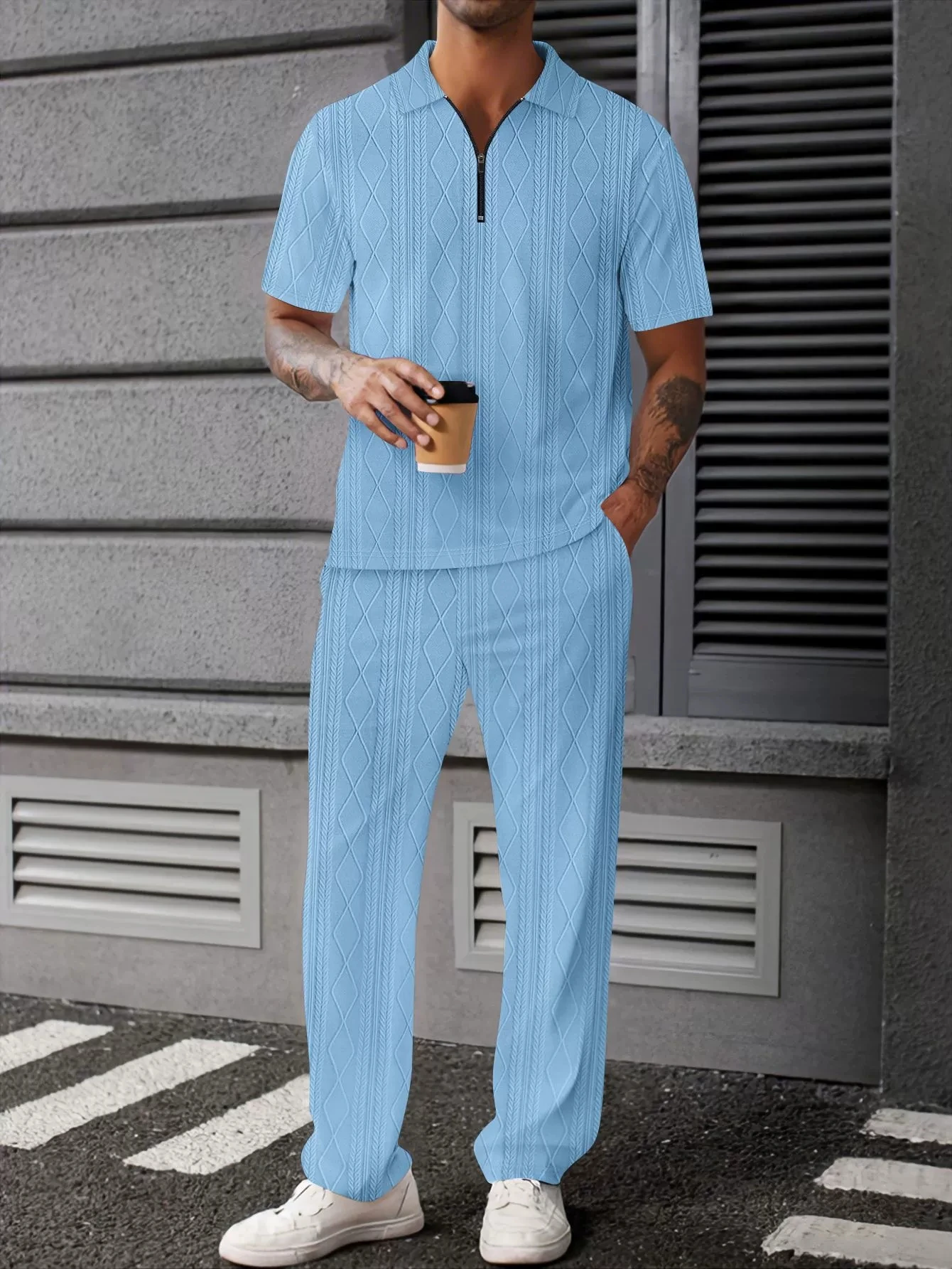 Lilbetter жаккардовая текстурированная трикотажная рубашка-поло