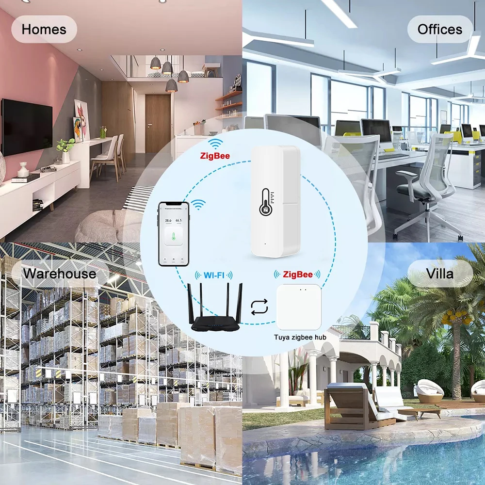 Смарт-датчик влажности и температуры tuya zigbee - Фотография_6