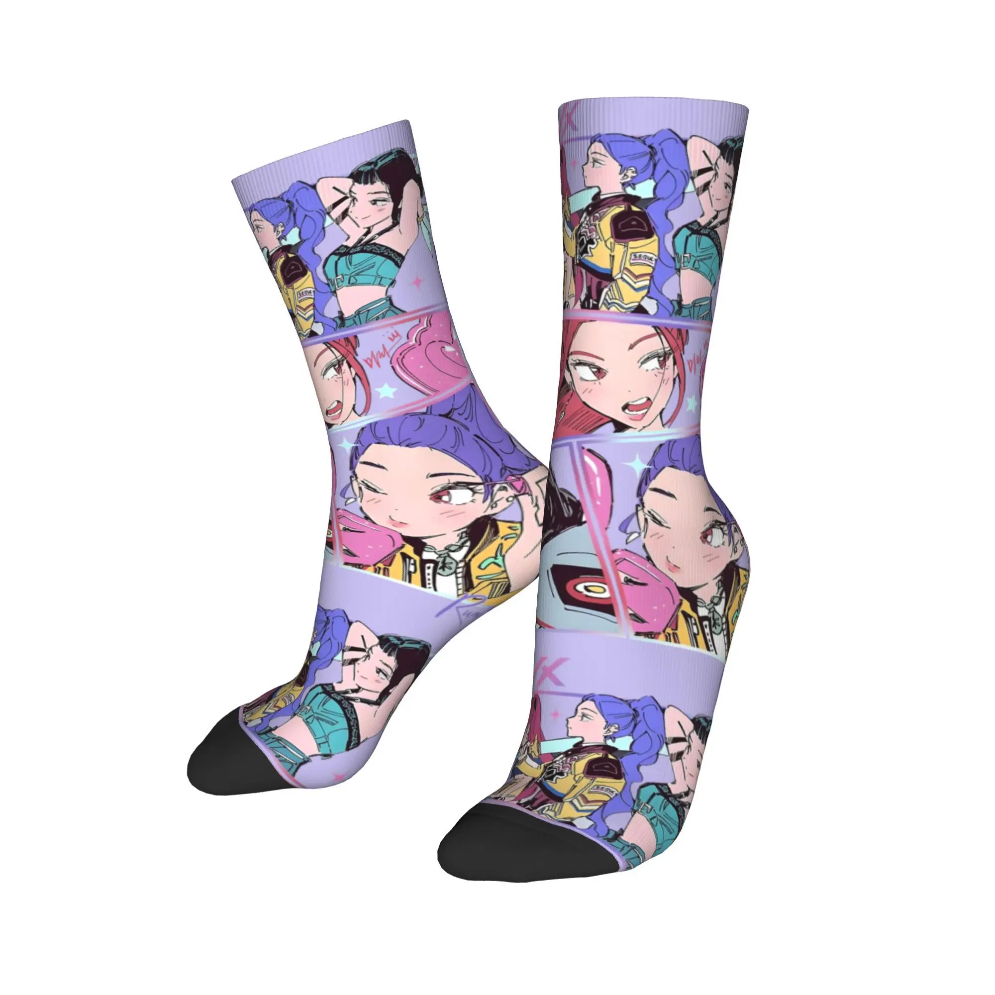 Носки huntrix girlgroup k-pop group demon hunters - Фотография_3